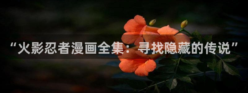禁漫天堂原版：“火影忍者漫画全集：寻找隐藏的传说”